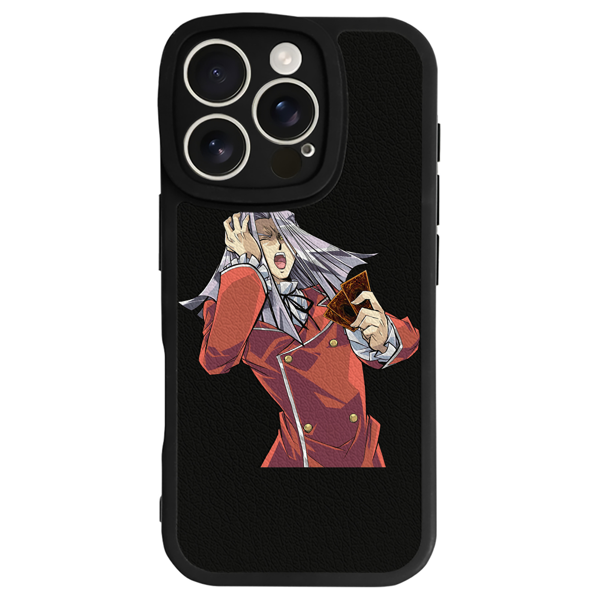 （画像用） 遊☆戯☆王 Yu-Gi-Oh! 【iPhone 16シリーズ対応】シリコンスマホケース（レザー調） 材質：シリコン